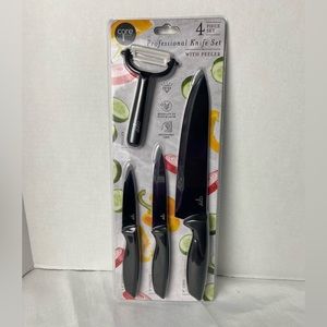 Core professional 4 piece knife set with peeler.